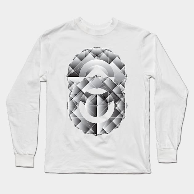 Geometric Perfection Long Sleeve T-Shirt by ruifaria